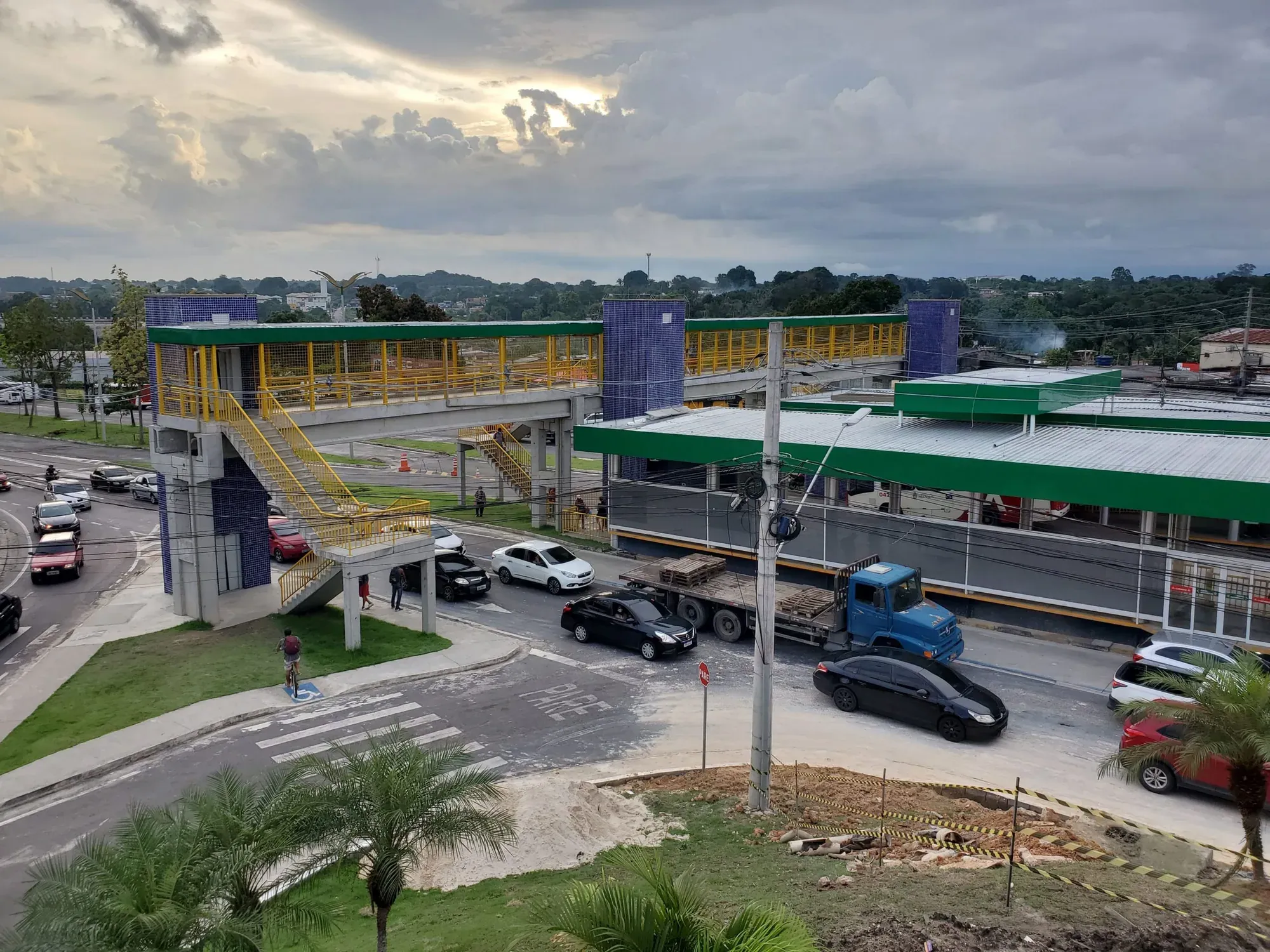 Estação E4 – Parque das Nações — registro fotográfico de obra, 30 de abril de 2021 — Manaus/AM