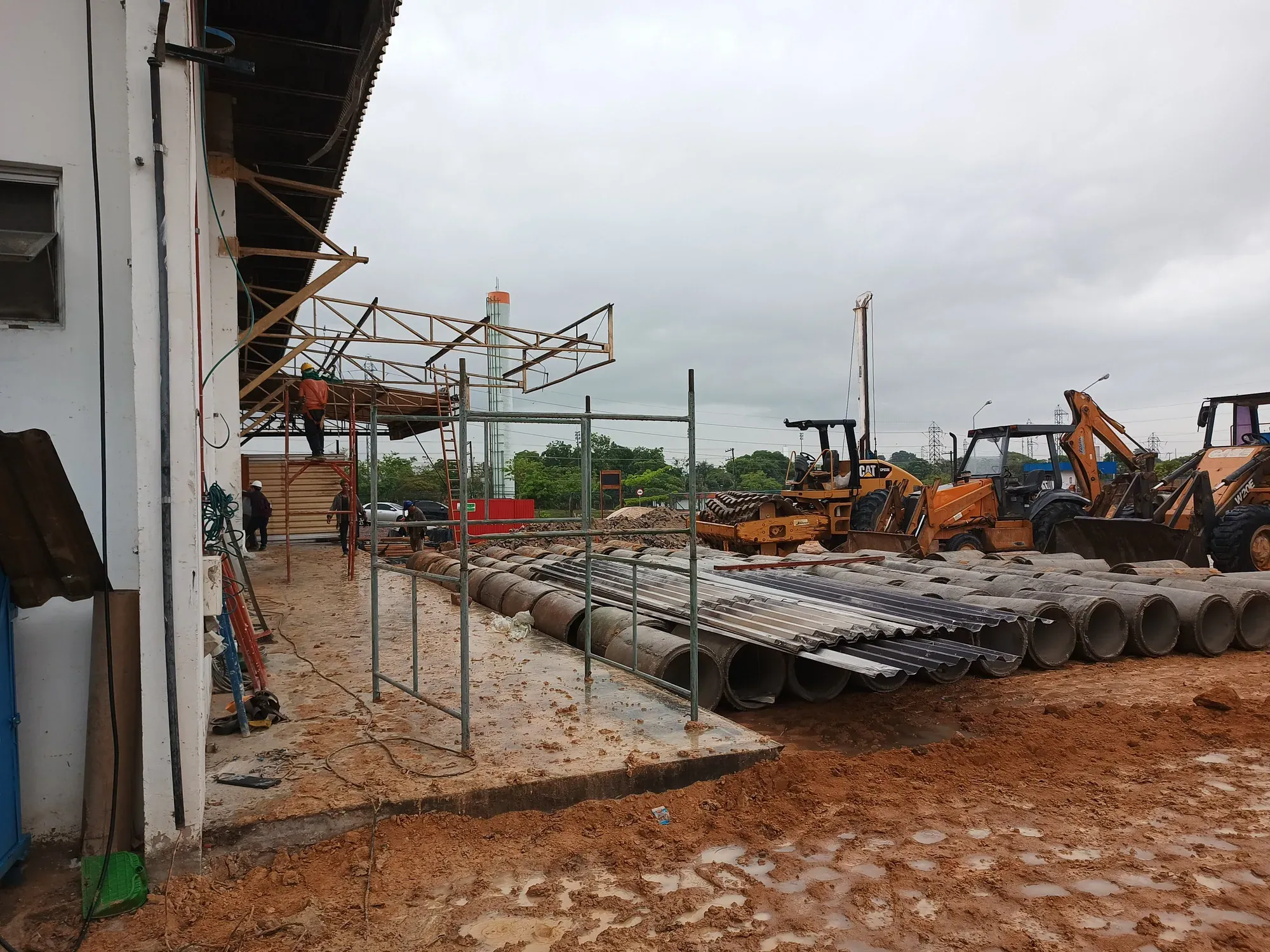 Ampliação de fábrica de plásticos — MM da Amazônia — registro fotográfico de obra, 22 de outubro de 2022 — Manaus/AM