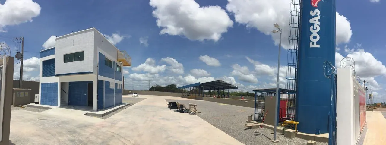 Base de Envasamento Fogás, Macapá — registro fotográfico de obra, 22 de outubro de 2017 — Macapá/AP