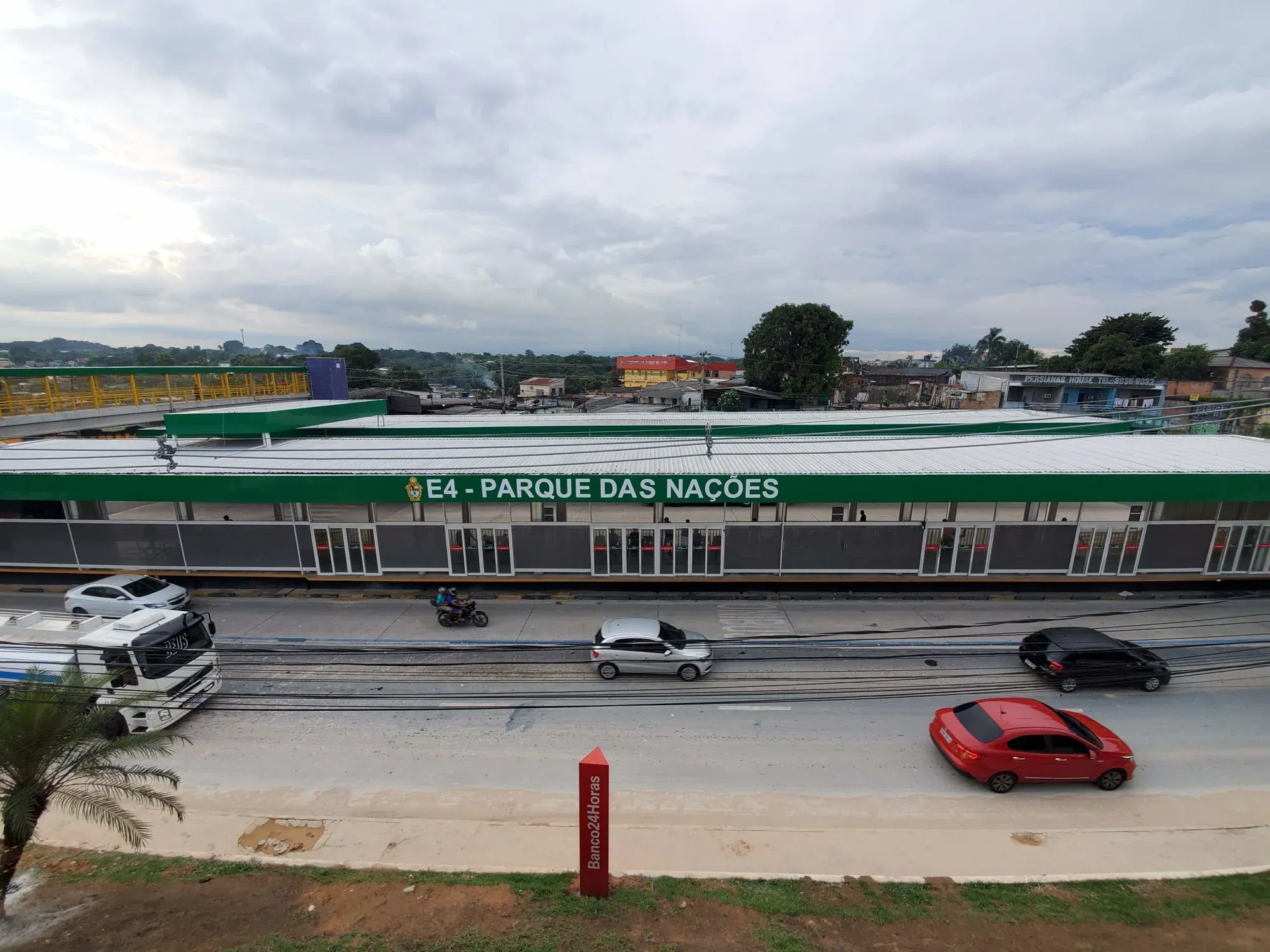 Estação Wilson Wolter Filho (E3) – Santos Dumont — registro fotográfico de obra, 30 de abril de 2021 — Manaus/AM
