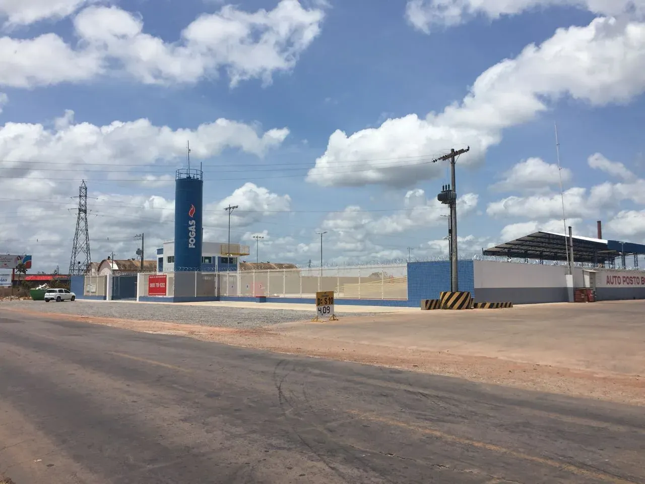 Base de Envasamento Fogás, Macapá — registro fotográfico de obra, 22 de outubro de 2017 — Macapá/AP