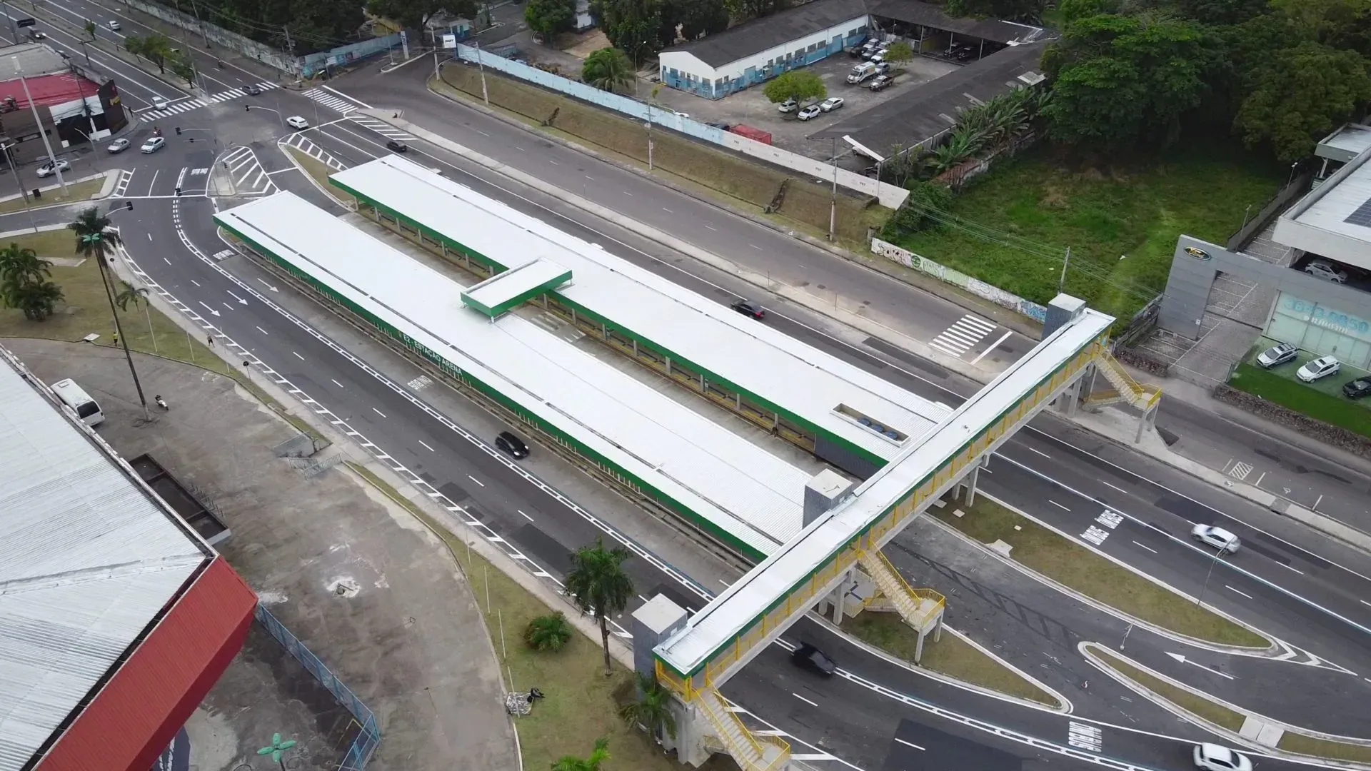 Estação de Transferência Eng. Francisco José da Costa – Arena — registro fotográfico de obra, 29 de setembro de 2021 — Manaus/AM
