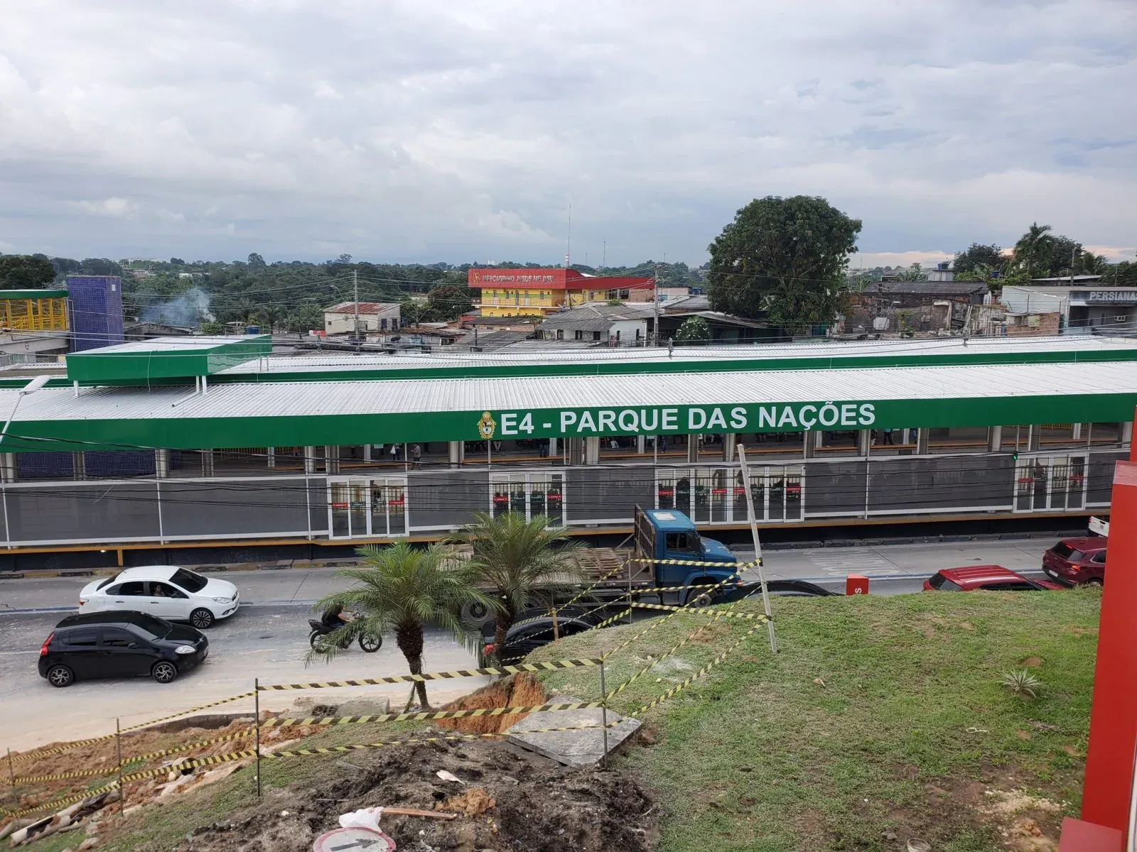 Estação E4 – Parque das Nações — registro fotográfico de obra, 30 de abril de 2021 — Manaus/AM