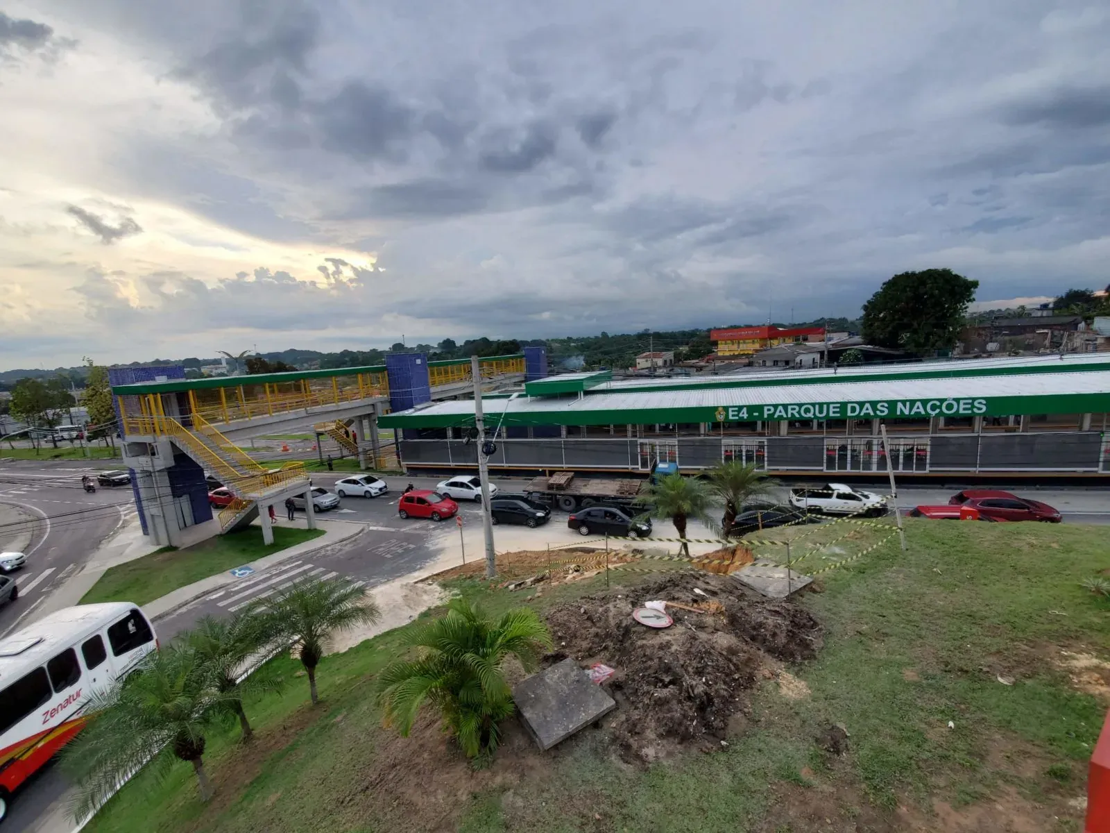 Estação E4 – Parque das Nações — registro fotográfico de obra, 30 de abril de 2021 — Manaus/AM