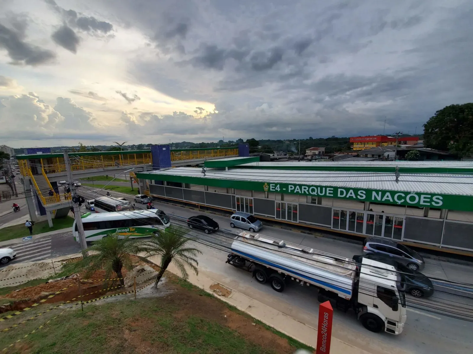 Estação Wilson Wolter Filho (E3) – Santos Dumont — registro fotográfico de obra, 30 de abril de 2021 — Manaus/AM