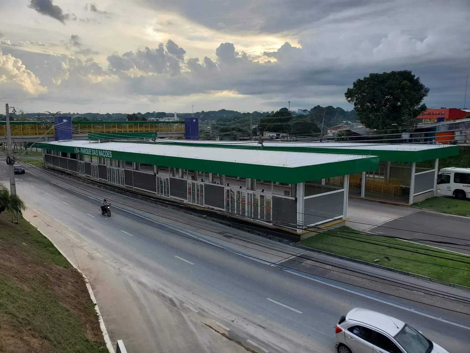Estação E4 – Parque das Nações — registro fotográfico de obra, 30 de abril de 2021 — Manaus/AM