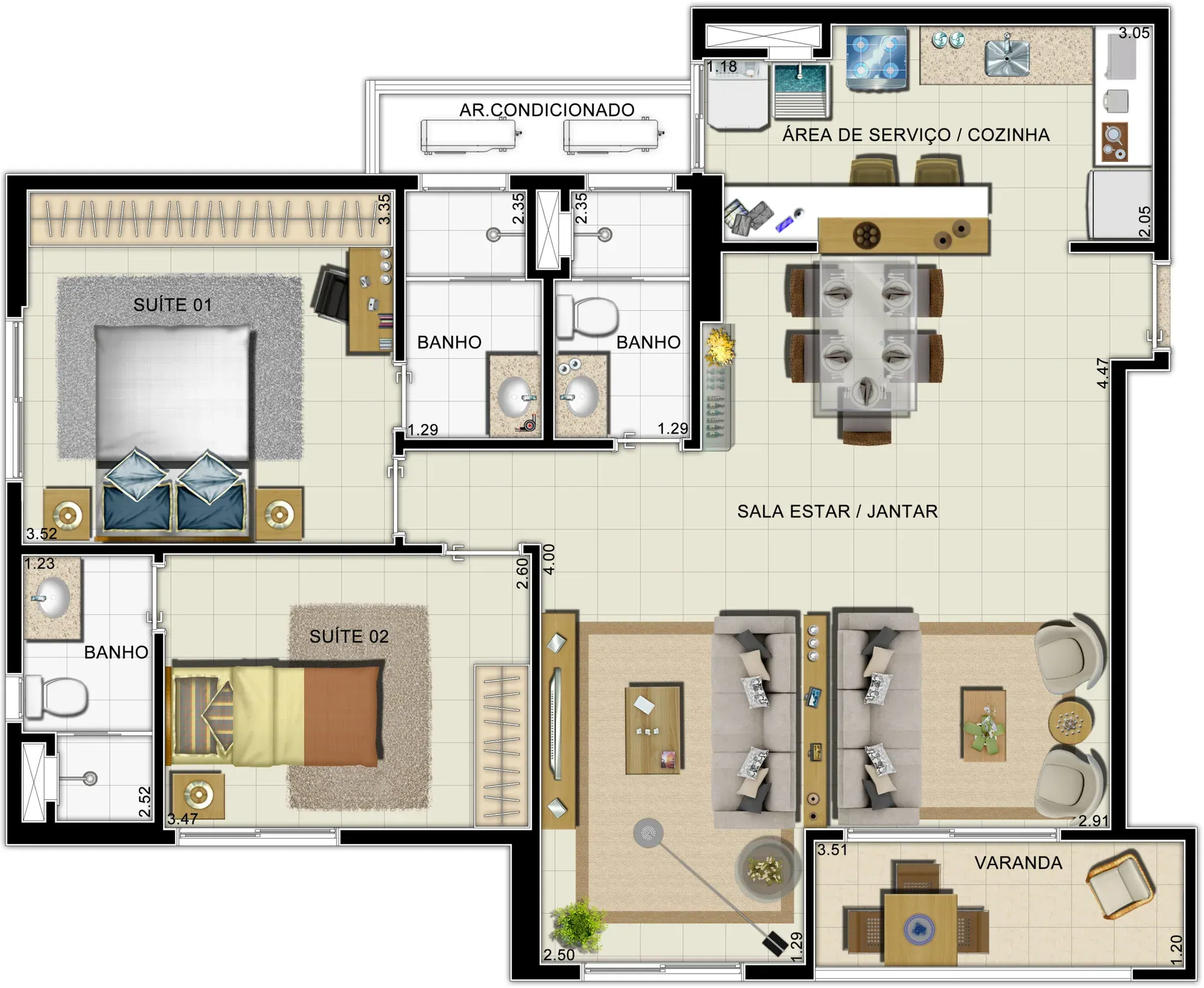 Layout qts Ampliado Capital Rossi Platinum — foto 14 de 48