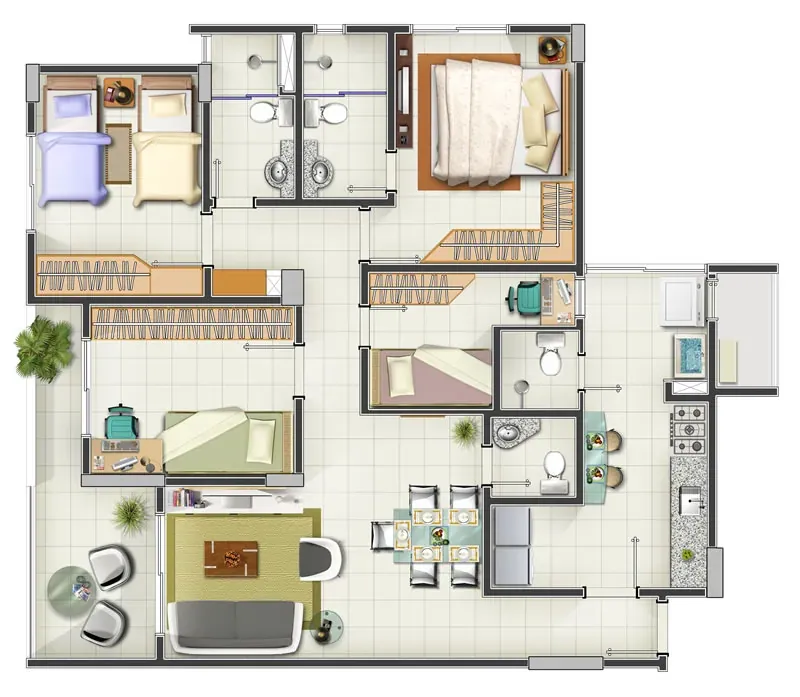 LAYOUT qtos suite home office — foto 23 de 27